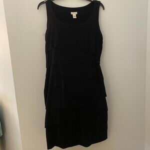 Chico's black ruffle dress